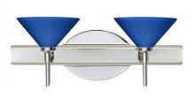  2SW-282484-CR - Besa Wall Kona Chrome Blue Starpoint 2x40W G9