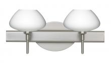 Besa Lighting 2SW-541007-LED-SN - Besa Wall Peri Satin Nickel Opal Matte 2x5W LED