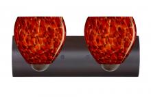 Besa Lighting 2WZ-412241-LED-BR - Besa Wall Bolla Bronze Garnet 2x9W LED