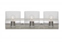 Besa Lighting 3WZ-CELTICBB-SN - Besa, Celtic Vanity, Bubble, Satin Nickel Finish, 3x60W Medium Base