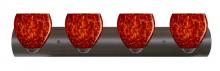 Besa Lighting 4WZ-412241-BR - Besa Wall Bolla Bronze Garnet 4x60W Medium Base