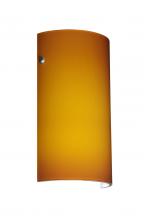 Besa Lighting 704280-SN - Besa Wall Tamburo Satin Nickel Amber Matte 1x75W Medium Base