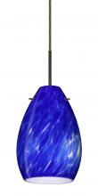 Besa Lighting B-171386-LED-BR - Besa Pendant for Multiport Canopy Pera 6 Bronze Blue Cloud 1x5W LED