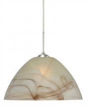 Besa Lighting J-420183-SN - Besa Tessa Pendant For Multiport Canopy Satin Nickel Mocha 1x75W Medium Base