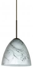 Besa Lighting J-4470MG-BR - Besa Vila Pendant For Multiport Canopy Bronze Marble Grigio 1x60W Medium Base