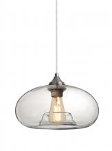  J-BANACL-EDIL-SN - Besa Pendant For Multiport Canopy Bana Satin Nickel Clear 1x4W LED Filament