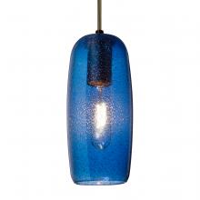 Besa Lighting J-PINOT9BL-BR - Besa, Pinot 9 Cord Pendant for Mulitport Canopy, Blue Bubble, Bronze FInish 1x60W Inc