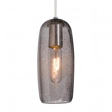 Besa Lighting J-PINOT9SM-SN - Besa, Pinot 9 Cord Pendant for Mulitport Canopy, Smoke Bubble, Satin Nickel FInish 1x