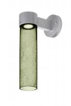 Besa Lighting JUNI16MS-WALL-LED-SL - Besa, Juni 16 Outdoor Sconce, Moss Bubble, Silver Finish, 1x4W LED