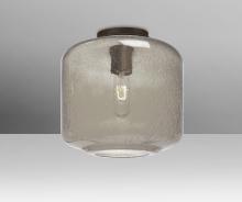 Besa Lighting NILES10SMC-BR - Besa Niles 10 Ceiling, Smoke Bubble, Bronze Finish, 1x60W T10