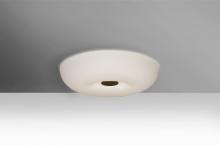 Besa Lighting NIMBUS1007C-LED-BR - Besa, Nimbus 10 Ceiling, Opal Matte, Bronze, 1x23W LED