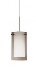 Besa Lighting RXP-S44007-BR - Besa Pendant Pahu 4 Bronze Transparent Smoke/Opal 1x35W Halogen