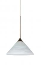 Besa Lighting X-117652-LED-BR - Besa Pendant For Multiport Canopy Kona Bronze Marble 1x5W LED