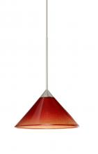 Besa Lighting X-117681-LED-SN - Besa Pendant For Multiport Canopy Kona Satin Nickel Sunset 1x5W LED