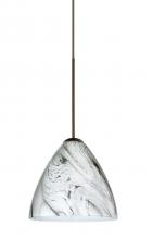 Besa Lighting X-1779MG-BR - Besa Pendant For Multport Canopy Mia Bronze Marble Grigio 1x50W Halogen