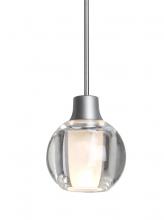 Besa Lighting XP-BOCA3CL-SN - Besa, Boca 3 Cord Pendant, Clear, Satin Nickel Finish, 1x35W Halogen