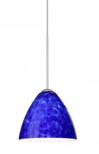  1XP-177986-SN - Besa Pendant Mia Satin Nickel Blue Cloud 1x50W Halogen