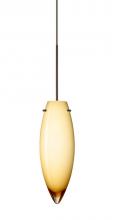 Besa Lighting X-4096VG-LED-BR - Besa Pendant For Multiport Canopy Juliette Bronze Vanilla Glossy 1x5W LED