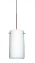 Besa Lighting 1XT-440407-BR - Besa Stilo 7 Pendant Bronze Opal Matte 1x50W Halogen