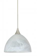  1XC-467952-SN - Besa Pendant Brella Satin Nickel Marble 1x50W GY6.35