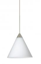  1XP-512107-SN - Besa Pendant Kani Satin Nickel Opal Matte 1x50W Halogen