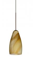 Besa Lighting 1XP-7198HN-BR - Besa Pendant Karli Bronze Honey 1x50W Halogen