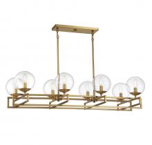 Savoy House 1-1862-8-322 - Crosby 8-Light Linear Chandelier in Warm Brass