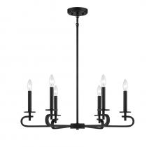 Savoy House 1-2450-6-89 - Torino 6-Light Chandelier in  Matte Black