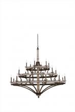 Kalco 7044FG - Coronado (12+6+6) Light 3 Tier Chandelier