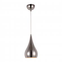 Worldwide Lighting Corp W83540C6 - Monroe 6-Watt Chrome Finish Integrated LEd Mini Pendant Light 3000K 6 in. Dia x 96 in. H