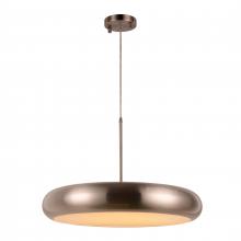 Worldwide Lighting Corp W83553BN24 - Madison 36-Watt Brushed Nickel Finish Integrated LEd disc Pendant Light 3000K 24 in. Dia x 96 in. H 