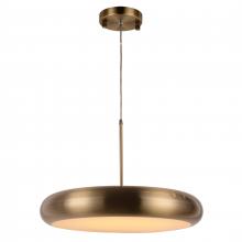 Worldwide Lighting Corp W83553BP24 - Madison 36-Watt Antique Bronze Finish Integrated LEd disc Pendant Light 3000K 24 in. Dia x 96 in. H 