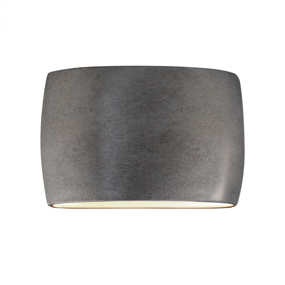 Wide ADA Large Oval LED Wall Sconce - Closed Top