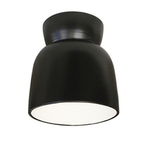 Justice Design Group CER-6190W-CRB - Hourglass Flush-Mount (Outdoor)