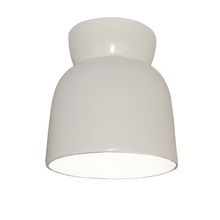 Justice Design Group CER-6190W-WHT - Hourglass Flush-Mount (Outdoor)