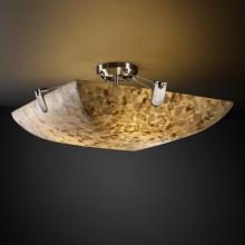 Justice Design Group ALR-9612-25-MBLK-LED-5000 - 24&#34; Semi-Flush Bowl w/ U-Clips