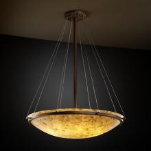 Justice Design Group ALR-9697-35-DBRZ-LED-6000 - 48&#34; Round Pendant Bowl w/ Ring