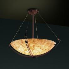 Justice Design Group ALR-9721-35-NCKL - 18&#34; Pendant Bowl w/ Crossbar