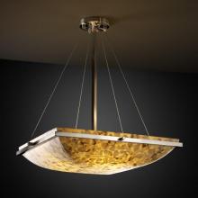 Justice Design Group ALR-9792-25-MBLK-LED-5000 - 24&#34; Square Pendant Bowl w/ Ring