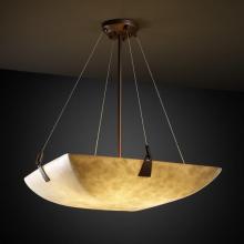 Justice Design Group CLD-9641-25-DBRZ-LED3-3000 - 18&#34; LED Pendant Bowl w/ Tapered Clips