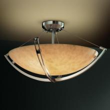 Justice Design Group CLD-9719-35-MBLK-LED-9000 - 60&#34; Semi-Flush Bowl w/ Crossbar