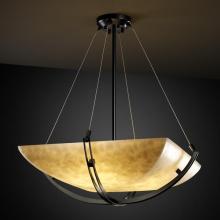 Justice Design Group CLD-9724-25-MBLK-LED-6000 - 36&#34; Pendant Bowl w/ Crossbar