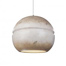  CER-6415-TRAG-NCKL-WTCD - Large Sphere 1-Light Pendant