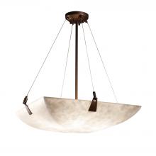 Justice Design Group CLD-9642-25-DBRZ - 24&#34; Pendant Bowl w/ Tapered Clips