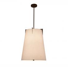 Justice Design Group FAB-9600-WHTE-DBRZ - Midtown 18&#34; Tapered Drum Pendant