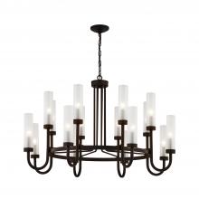 Justice Design Group FSN-4345-CLFR-DBRZ - Anchor 42&#34; Chandelier