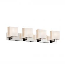 Justice Design Group FSN-8924-55-RBON-CROM - Modular 4-Light Bath Bar