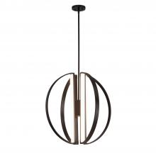 Justice Design Group NSH-4302-MBLK - Liv 24&#34; LED 5-Light Chandelier