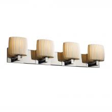 Justice Design Group POR-8924-30-PLET-CROM - Modular 4-Light Bath Bar