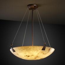 Justice Design Group FAL-9641-35-DBRZ-LED3-3000 - 18&#34; LED Pendant Bowl w/ Tapered Clips